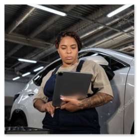 Zaplecze serwisowe z technikami przygotowującymi części